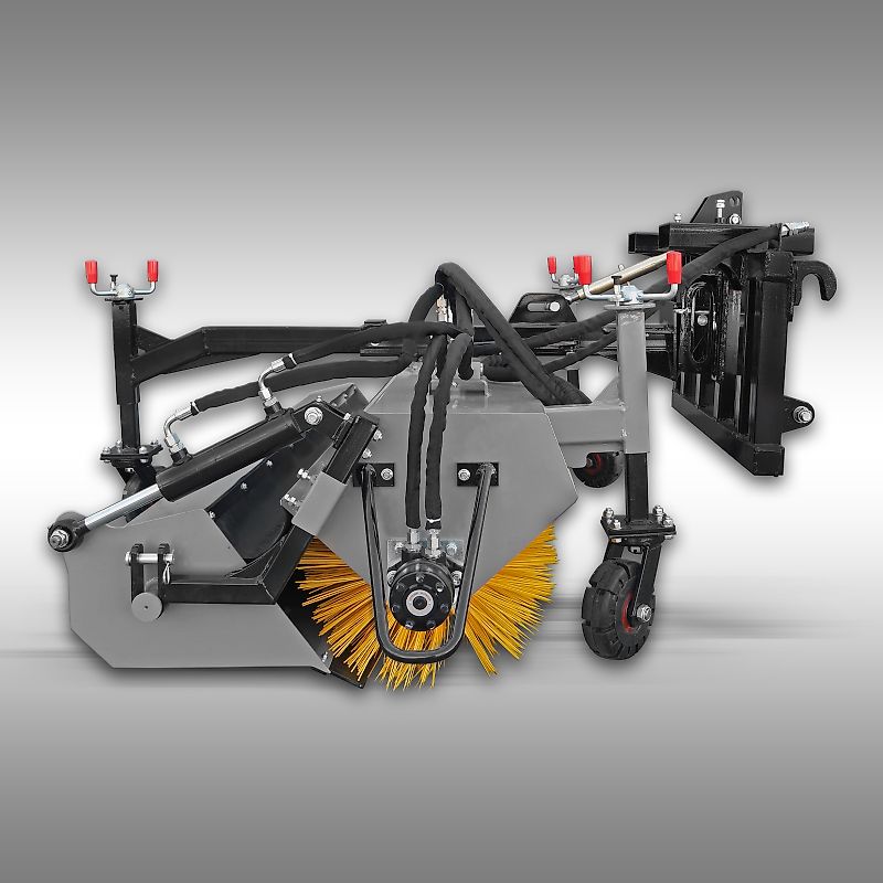 Jansen Traktor Kehrmaschine Jansen JK-200, Euroaufnahme, KAT.1+2, Palettengabel