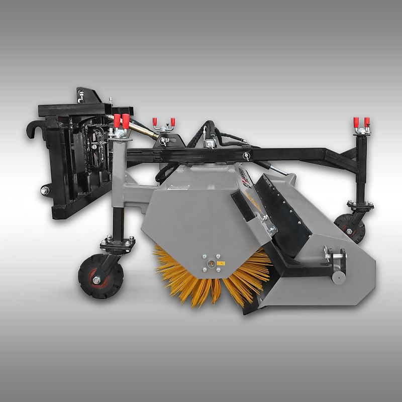 Jansen Traktor Kehrmaschine Jansen JK-200, Euroaufnahme, KAT.1+2, Palettengabel