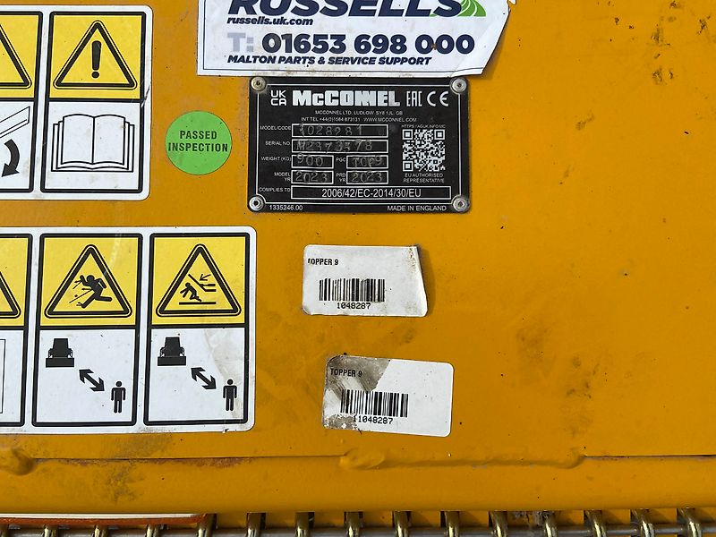McConnel Topper 9 For Sale
