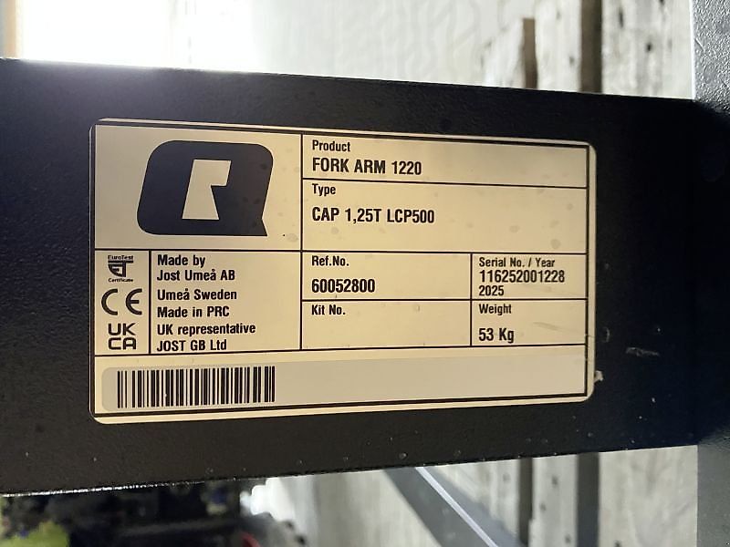 Alö PALETTENGABEL 2,5T - 1.220MM