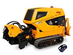 Baumstumpffräse, Stubbenfräse LASKI Predator 56 RX auf Gummiketten, Funkferngesteuert . Die High-End Wurzelfräse für den Profi!