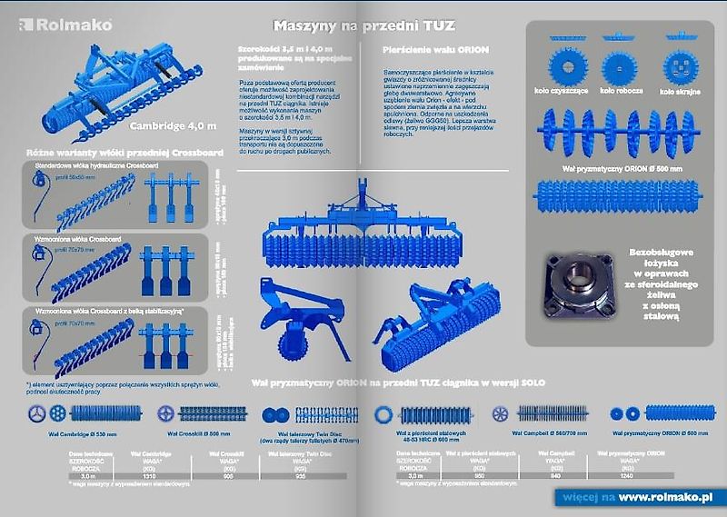 Rolmako Crosskillwalze Ø500mm