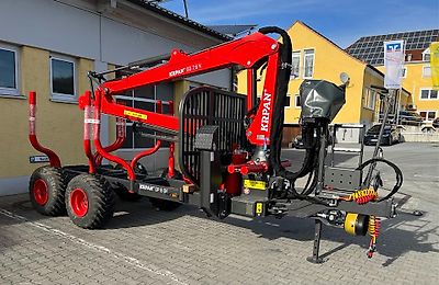 Krpan Rückewagen GP8DF mit Kran 7,6 K 7,60m