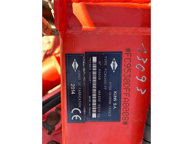 Kuhn FC 9530 D Lift control Kneuzer triple maaier