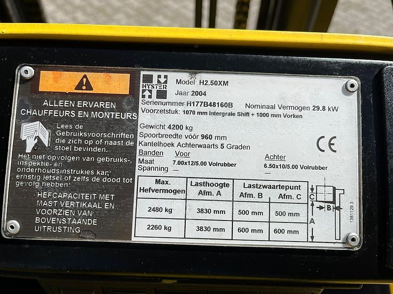 Hyster H2.50XM LPG !!2100uur!!
