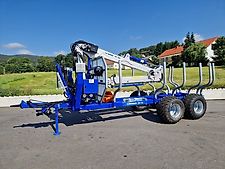 Scandic ST-12D 16t Druckluft 9m Kran 750kg Hubkraft Seilwinde Rückewagen