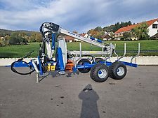 Scandic ST-7 Rückewagen 7,4t 7,1m Kran 450kg Hubkraft Auflauf Hydr.Bremse
