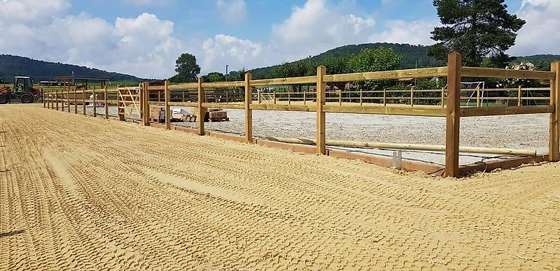 Reitplatzzaun Weidezaun | Concept Holzzaun Lux-Quadrat pro Meter