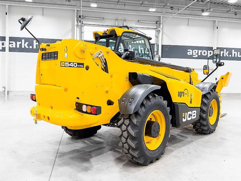 JCB 540-170 Sway 17 m lifting height, 4.000 kg capacity, Joystick, air conditioner, pallet forks, Sway, hydraulic fork positioner
