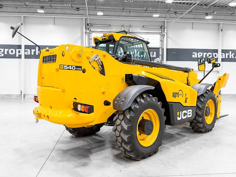 JCB 540-170 Sway 17 m lifting height, 4.000 kg capacity, Joystick, air conditioner, pallet forks, Sway, hydraulic fork positioner