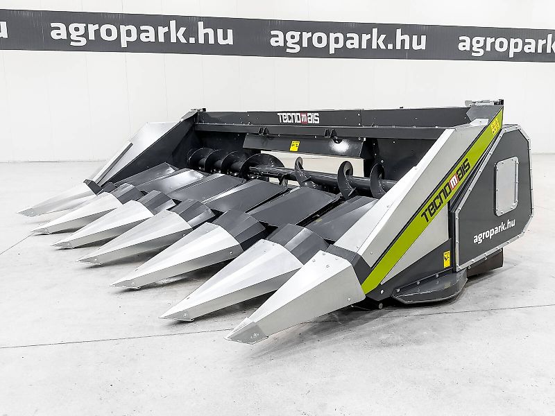 Tecnomais TM3 6R 6 row (75 cm), rigid corn header for Claas Tucano and Lexion combines, with chopper and stalk crushers