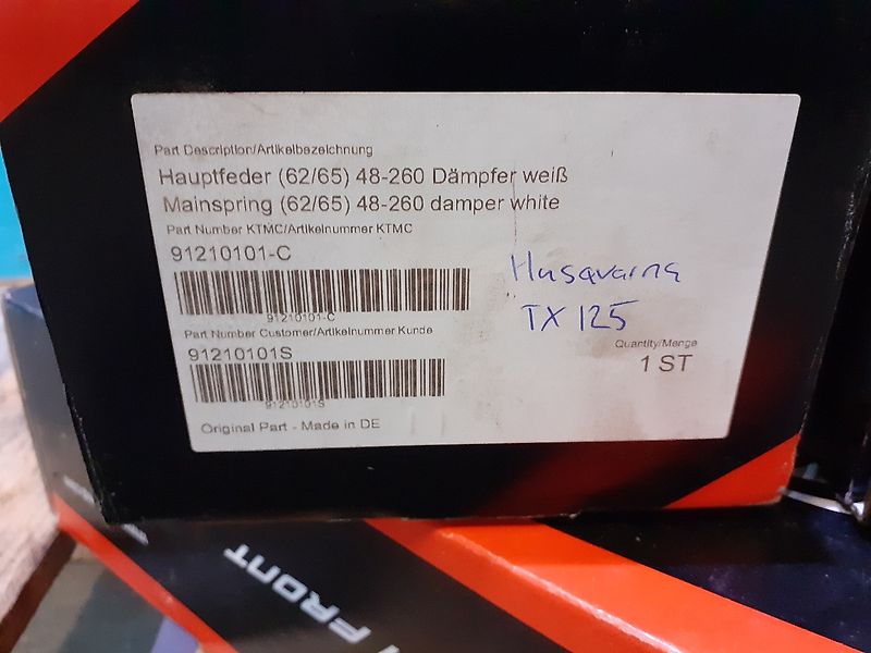 Husqvarna TX125 Fjeder 91210101-C (Spare part/Reservedel/Ersatzteil)