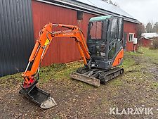 Grävmaskin Hitachi ZX18-3 CLR med släpkärra