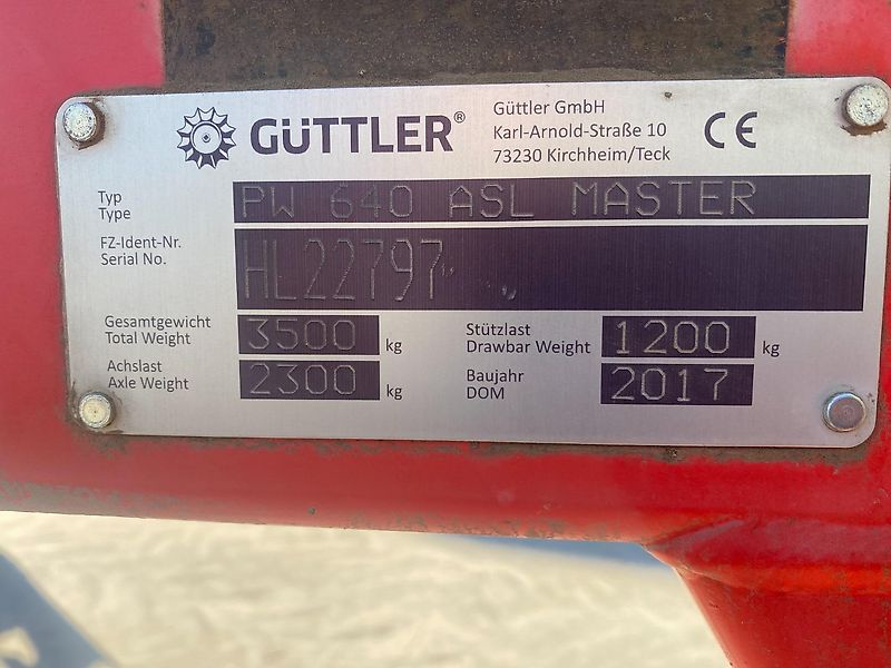 Güttler Güttler PW 640 ASL Master henger + FlatSpring talajsimító
