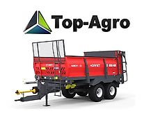 Metal-Fach TOP-AGRO AKTIONSPREIS  !!NEU!! Top-Agro Miststreuer Tandem Hornet N267/2 HORNET 10 T Verti 4X